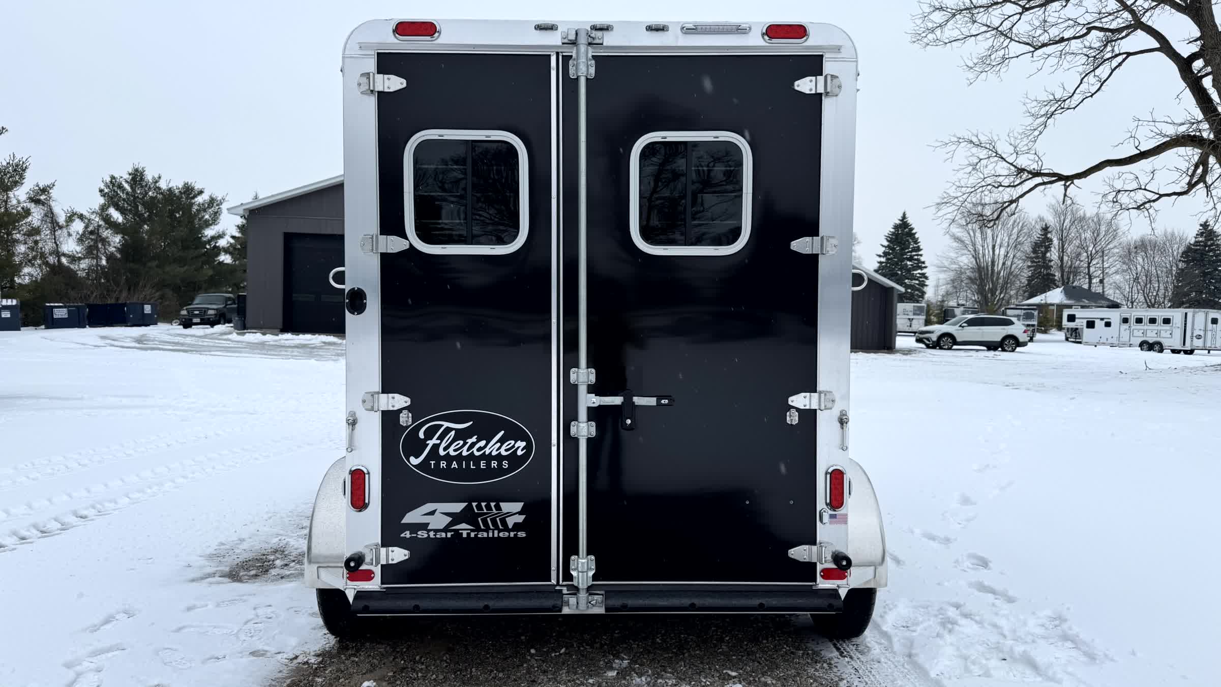 SOLD NEW 2026 4-Star 2 Horse Slant Load Bumper Pull with Dressing