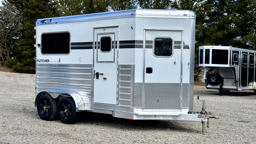 2027 4-Star Trailer 2 Horse Straight Load Bumper Pull Dressing Room